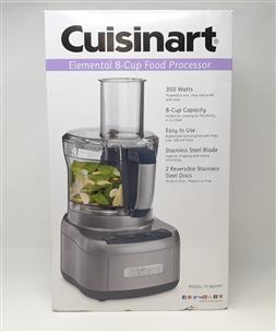 Cuisinar Elemental Eight-Cup Food Processor, Silver